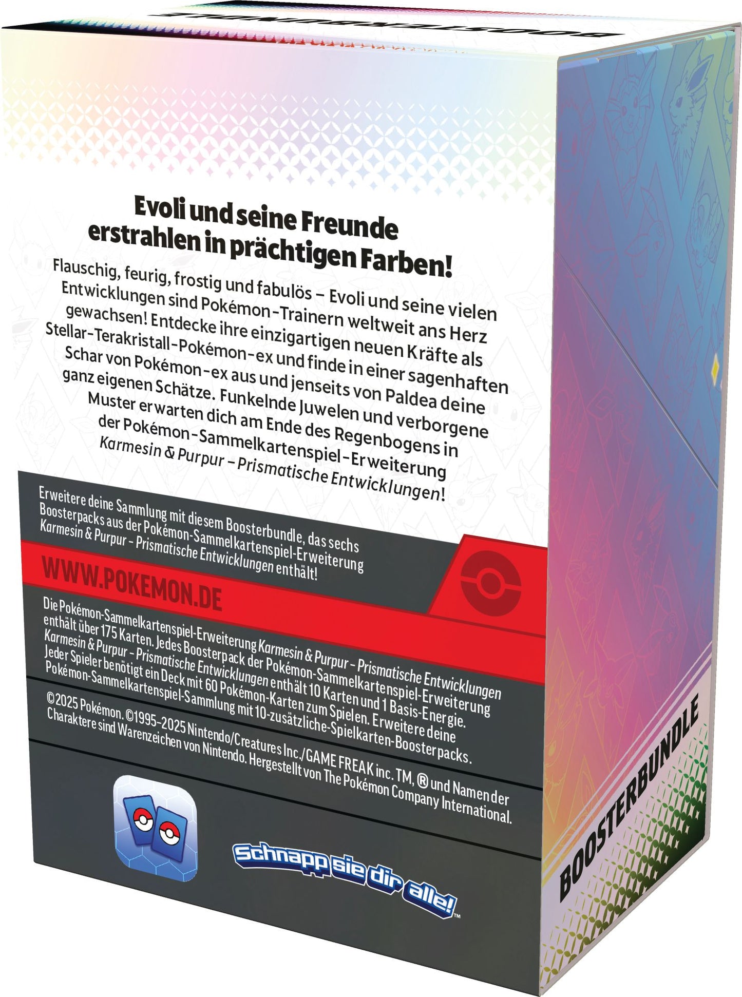 Pokémon - Boosterbundle, KP08.5 Prismatische Entwicklungen (6 Booster-Packs)