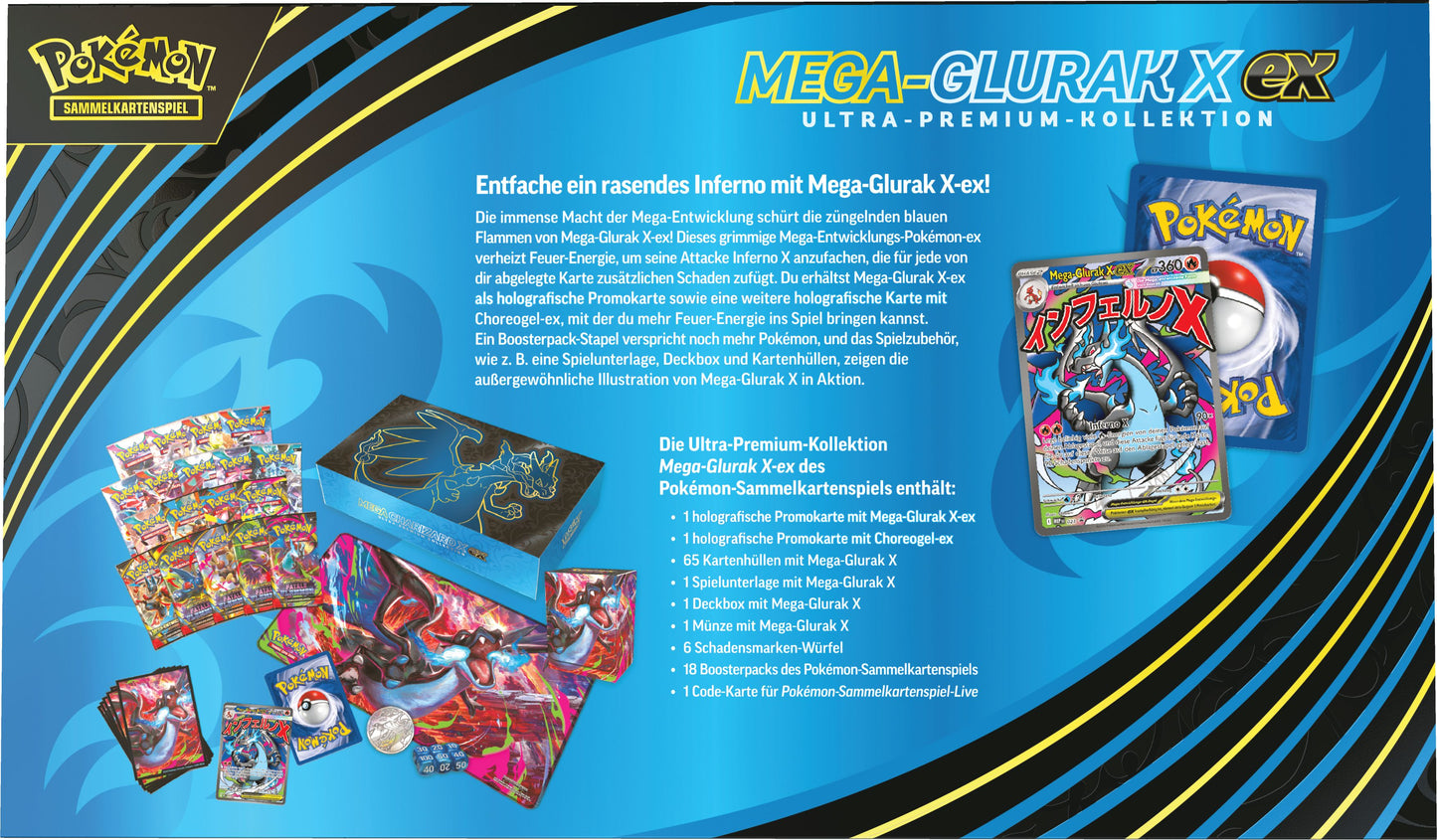Mega-Glurak X Ex Ultra-Premium-Kollektion - Pokémon TCG