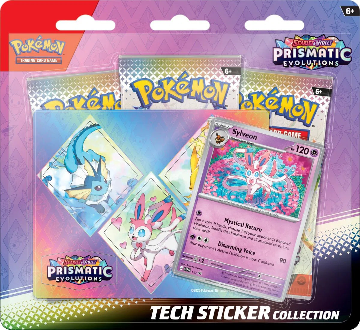 KP08.5 Prismatische Entwicklungen Tech-Sticker-Kollektion, Pokémon TCG