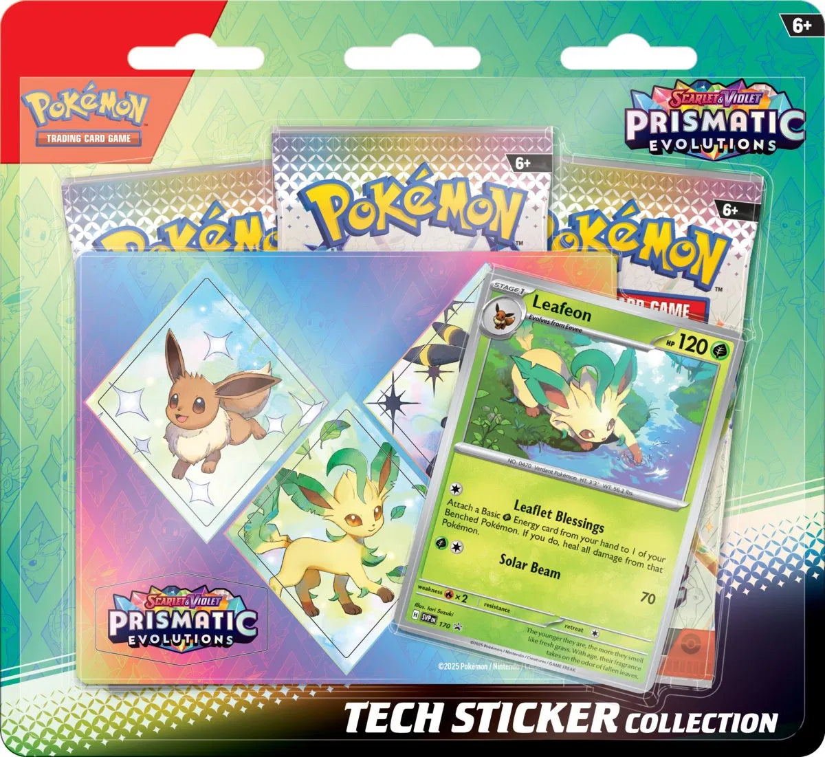 KP08.5 Prismatische Entwicklungen Tech-Sticker-Kollektion, Pokémon TCG
