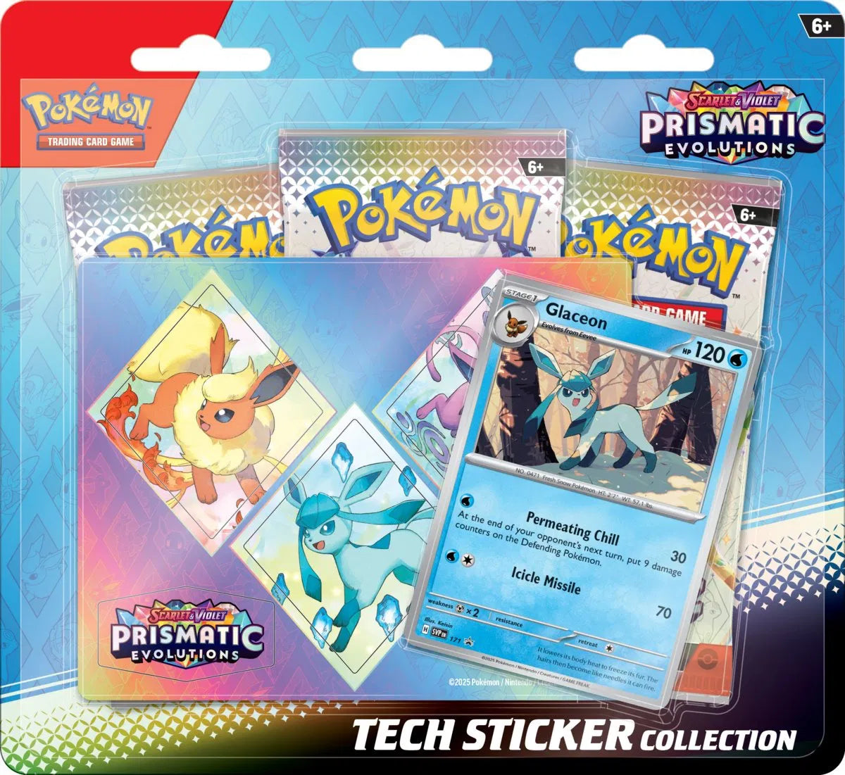 KP08.5 Prismatische Entwicklungen Tech-Sticker-Kollektion, Pokémon TCG