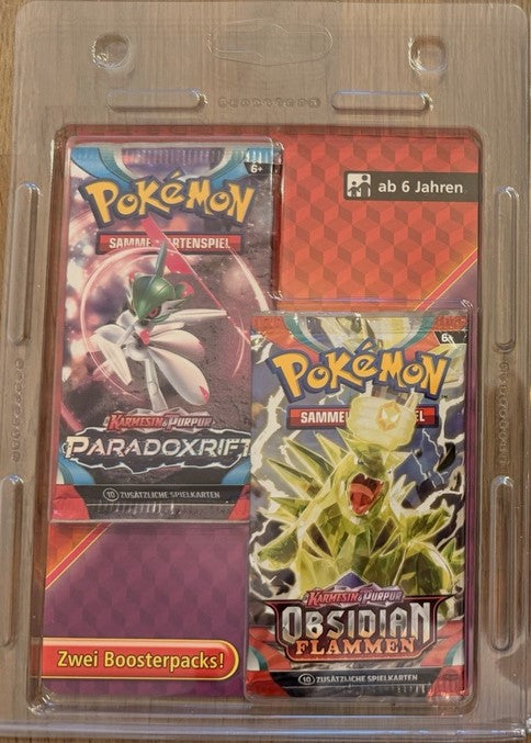2er Blister Obsidianflammen & Paradoxrift, Pokémon TCG