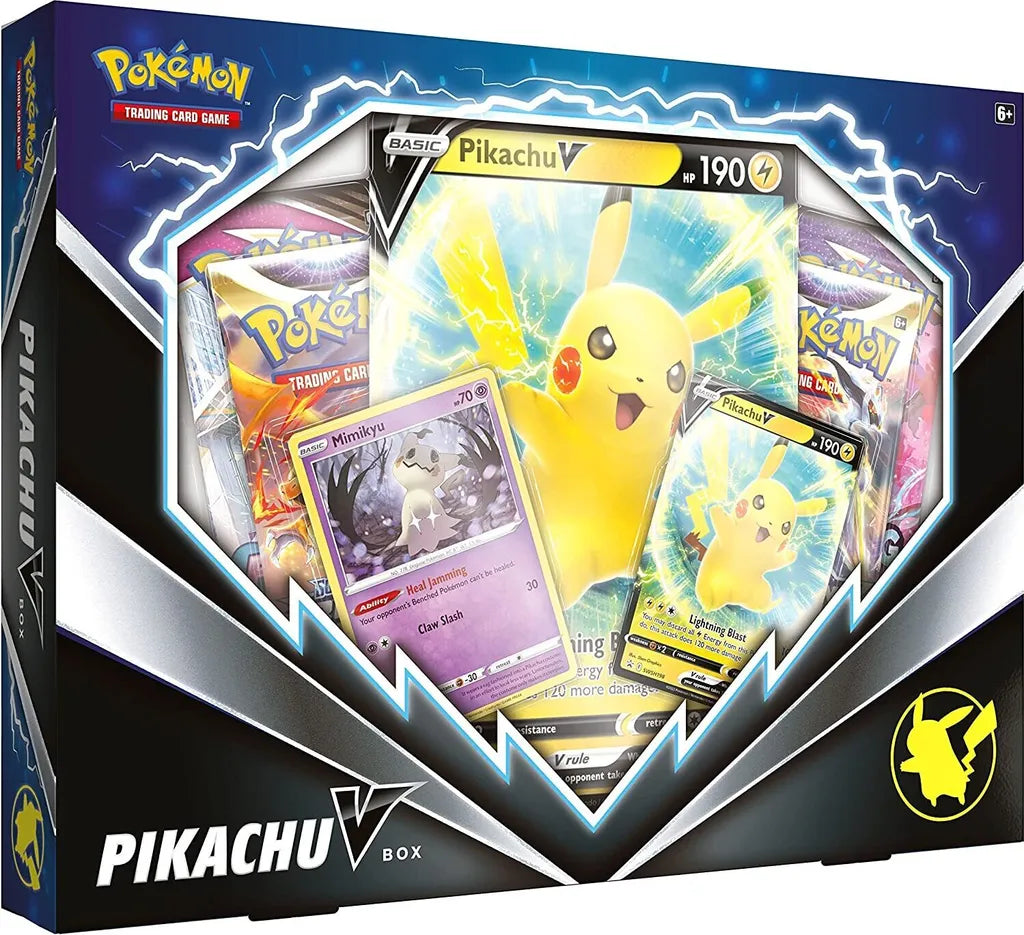 6x Pikachu V-Box Kollektion (Englisch) - Sealed Case