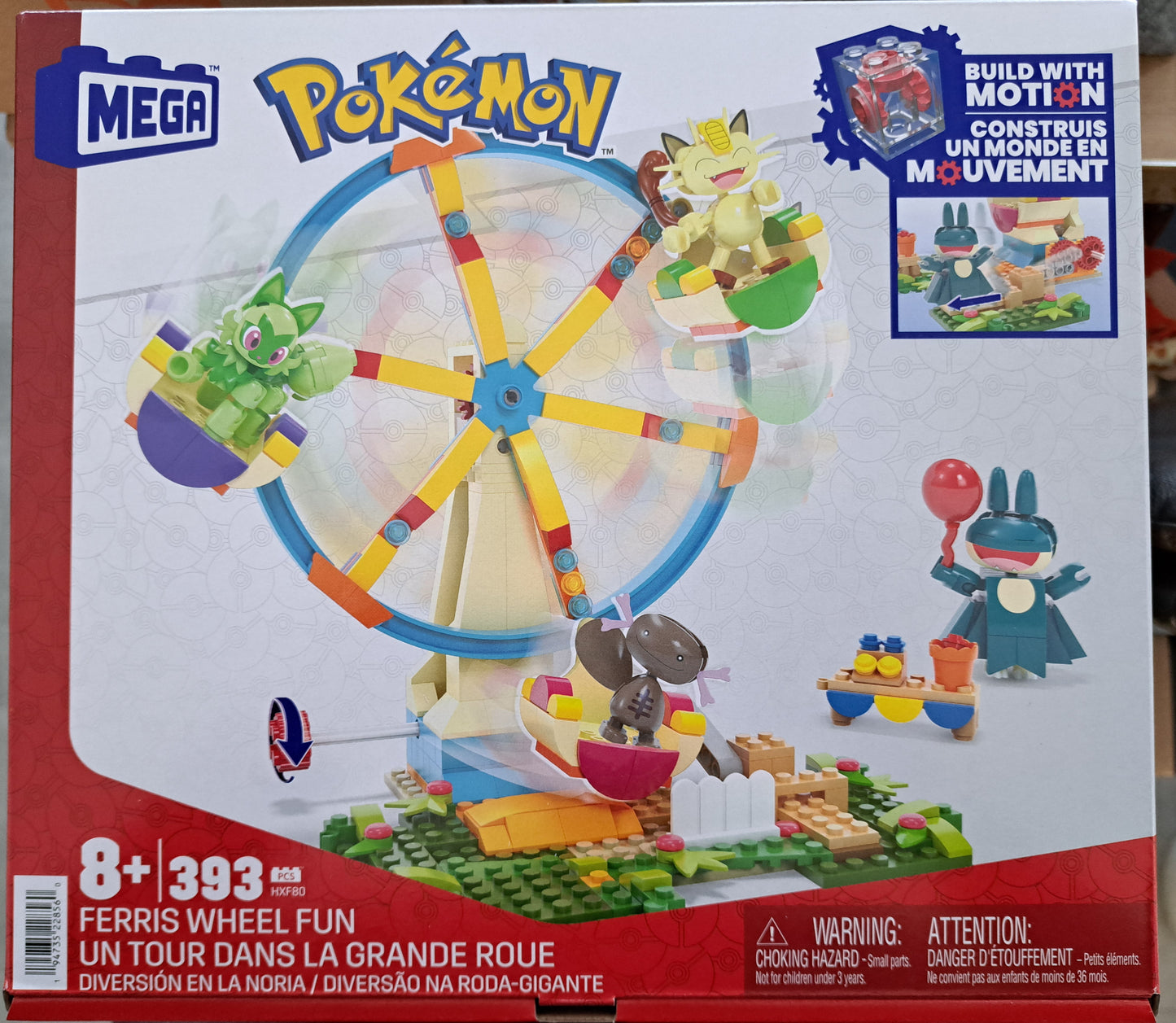 Pokémon Riesenrad von MEGA, 393 Teile