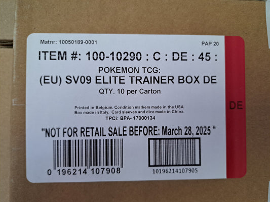 10x Top Trainer Box KP09 Reisegefährten - Sealed Case