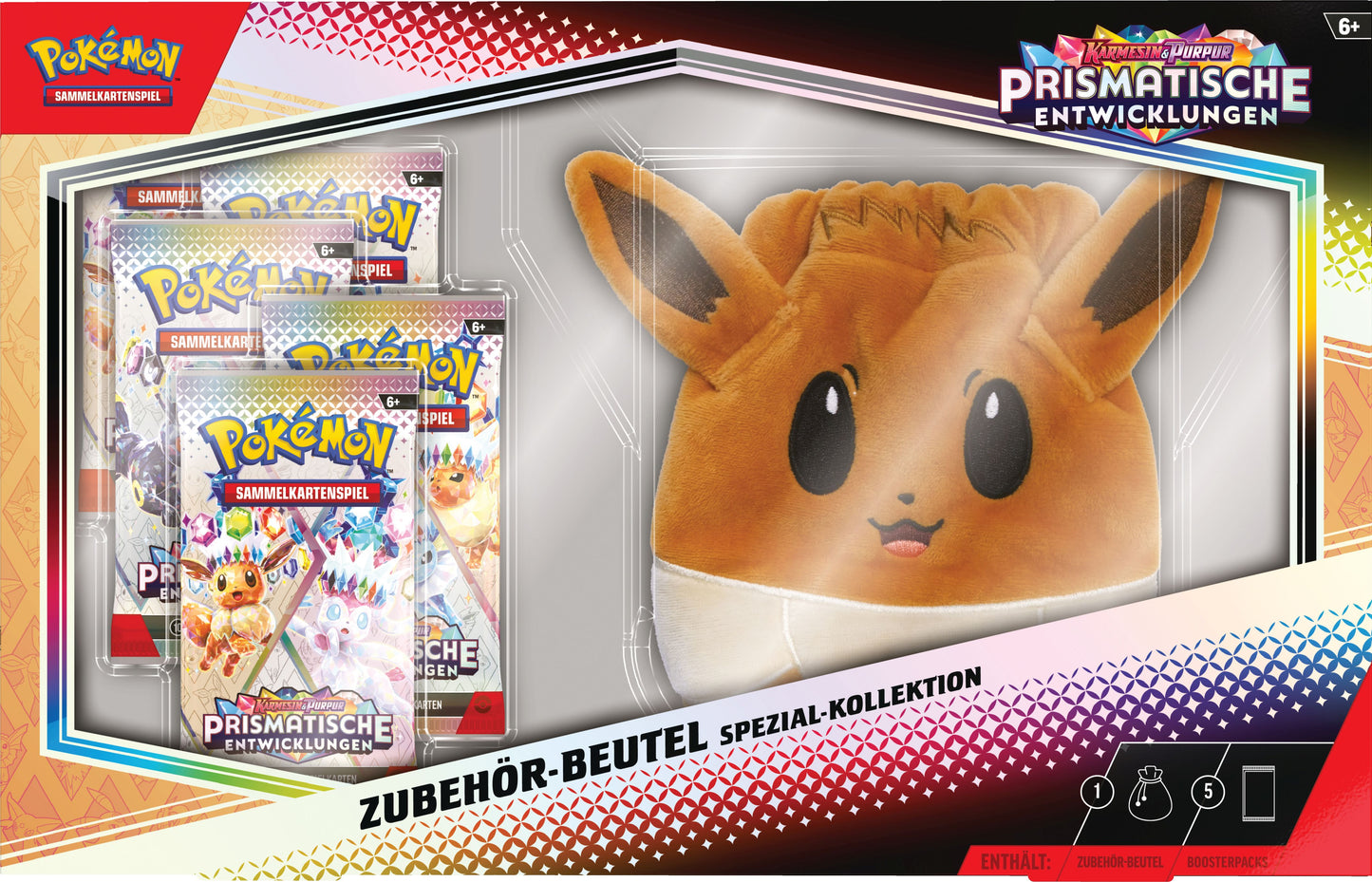 Zubehör-Beutel Evoli - Spezial Kollektion Prismatische Entwicklungen, Pokémon TCG