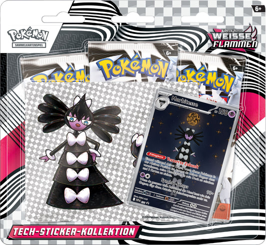 KP 10.5 Weisse Flammen Tech-Sticker-Kollektion, Deutsch