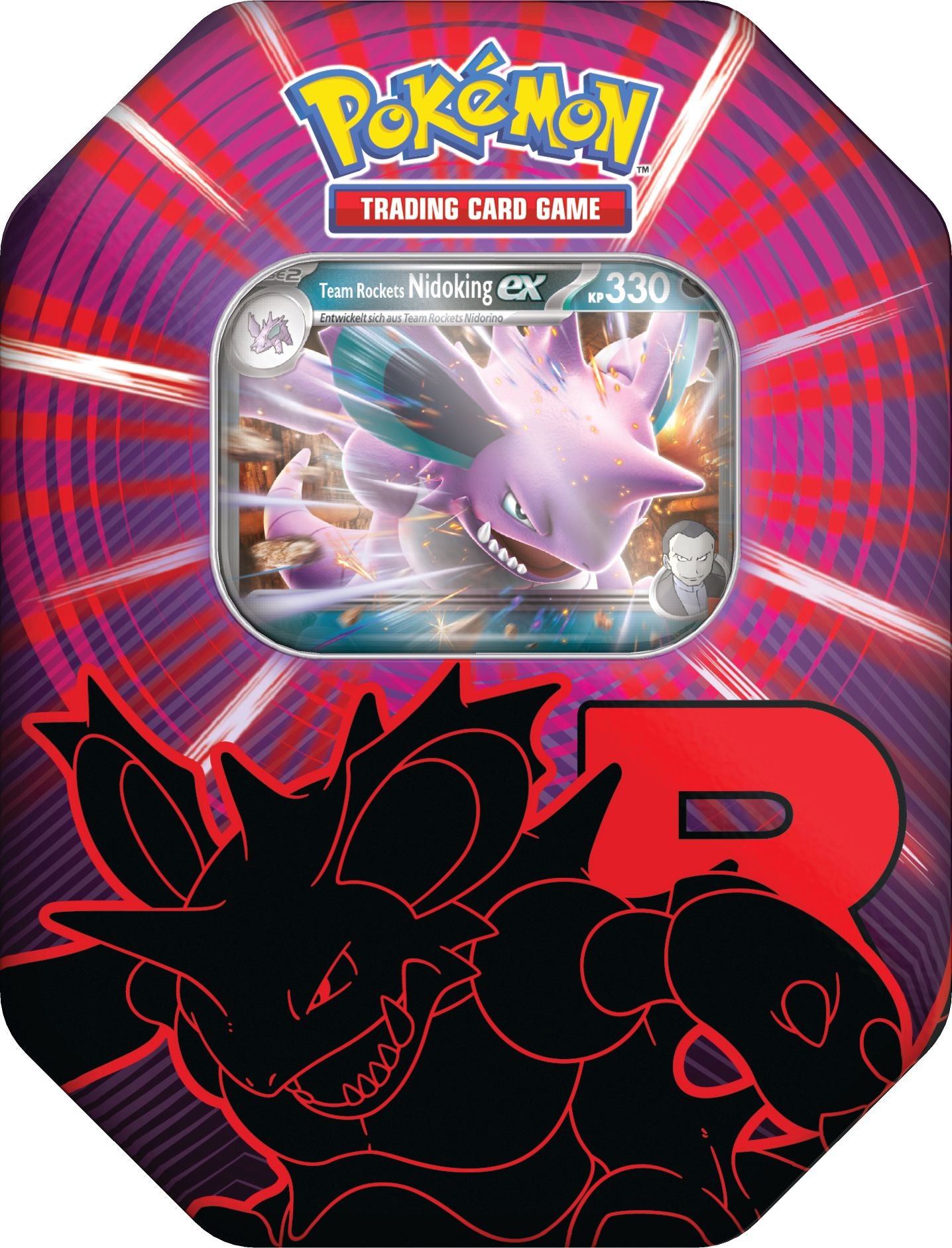 Team Rockets Nidoking-Ex-Tin - Pokémon-Tin #124
