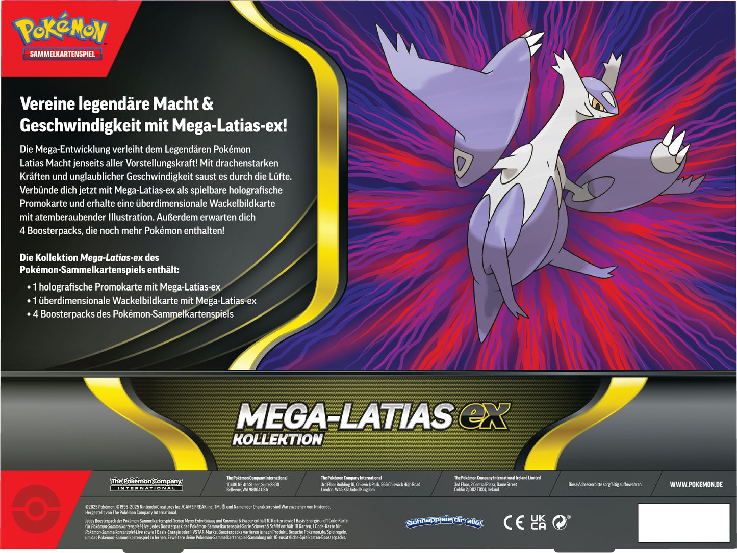 Mega-Latias Ex Kollektion, Deutsch, Pokémon TCG