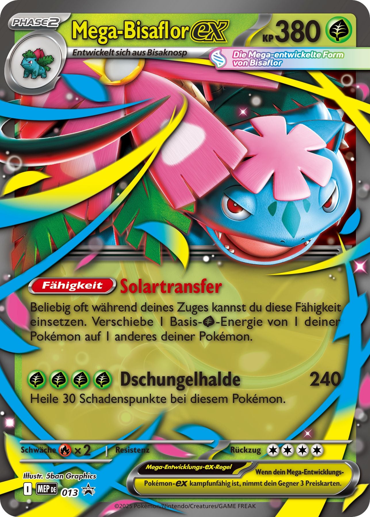 Mega-Bisaflor Ex Premium-Kollektion, Deutsch, Pokémon TCG