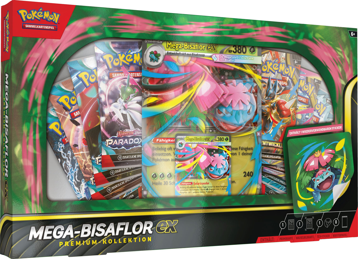 Mega-Bisaflor Ex Premium-Kollektion, Deutsch, Pokémon TCG