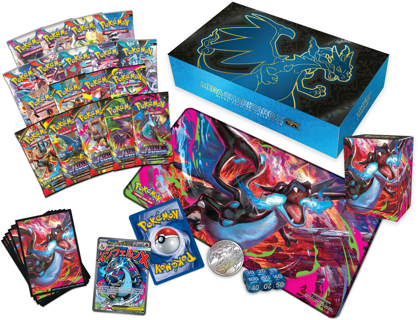 Mega-Glurak X Ex Ultra-Premium-Kollektion - Pokémon TCG