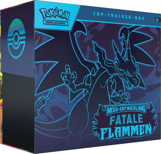 ME02 Fatale Flammen Top-Trainer-Box, Deutsch