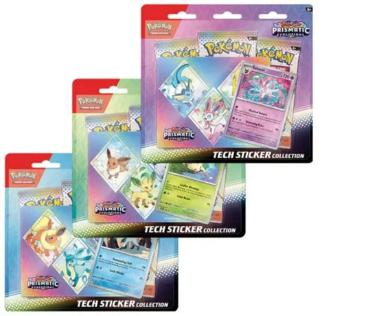 KP08.5 Prismatische Entwicklungen Tech-Sticker-Kollektion, Pokémon TCG