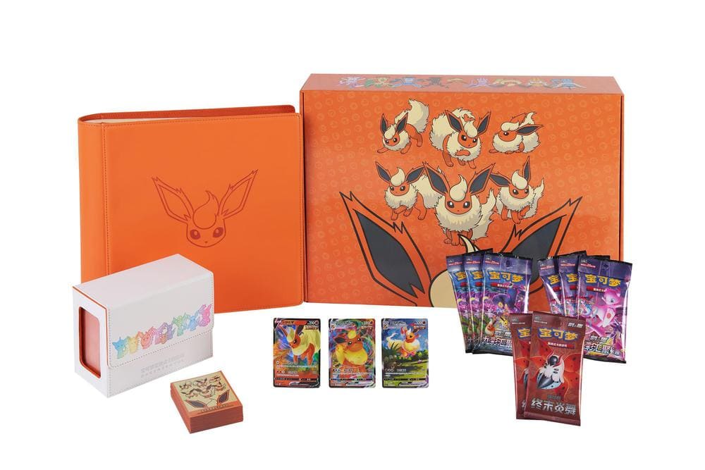 Eevee Gx Gift Box Flareon/Flamara (S-CN) Pokémon TCG